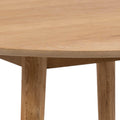Nagano Round Dining Table in Oak 120cm includes 4 Femke Dining Chairs in Olive Green - image 4
