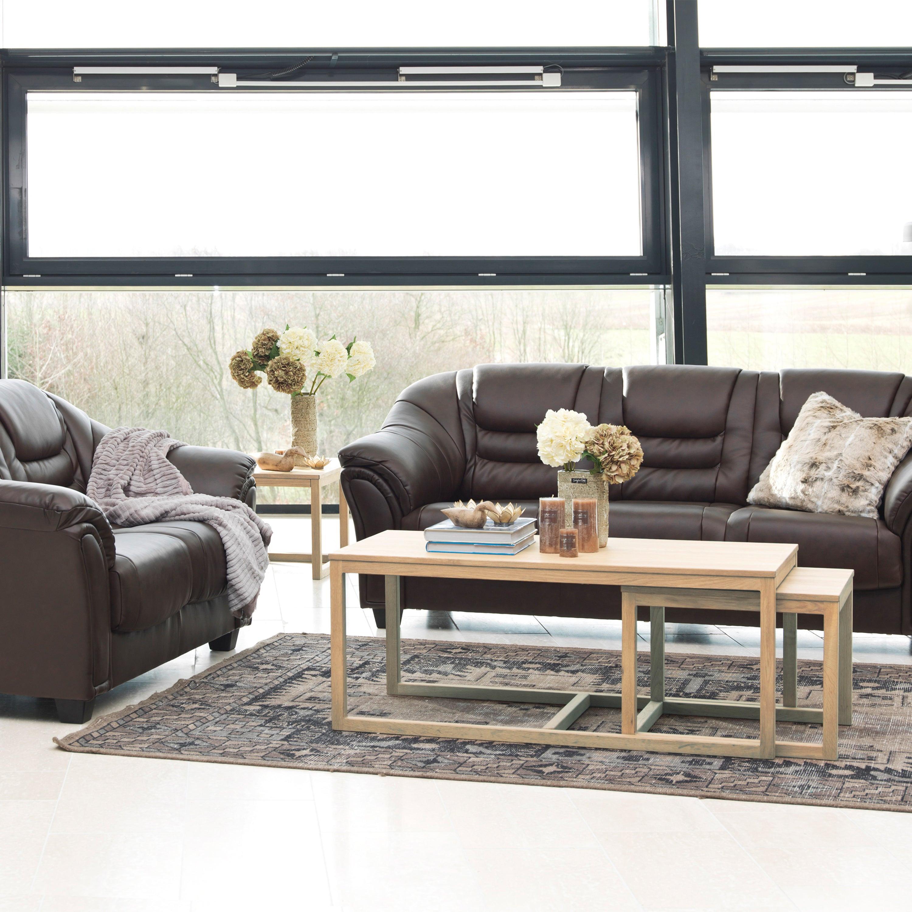 Cornus Coffee Table in Oak Set of 3 - image 3