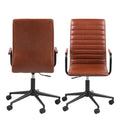Winslow Swivel Desk Chair with Adjustable Height Function in Vintage Brandy - image 2