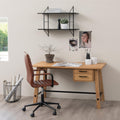 Winslow Swivel Desk Chair with Adjustable Height Function in Vintage Brandy - image 6