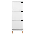 Mitra Shoe Cabinet 3 Flip Down Doors in White - image 2