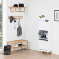 Mitra Shoe Cabinet 3 Flip Down Doors in White - image 5