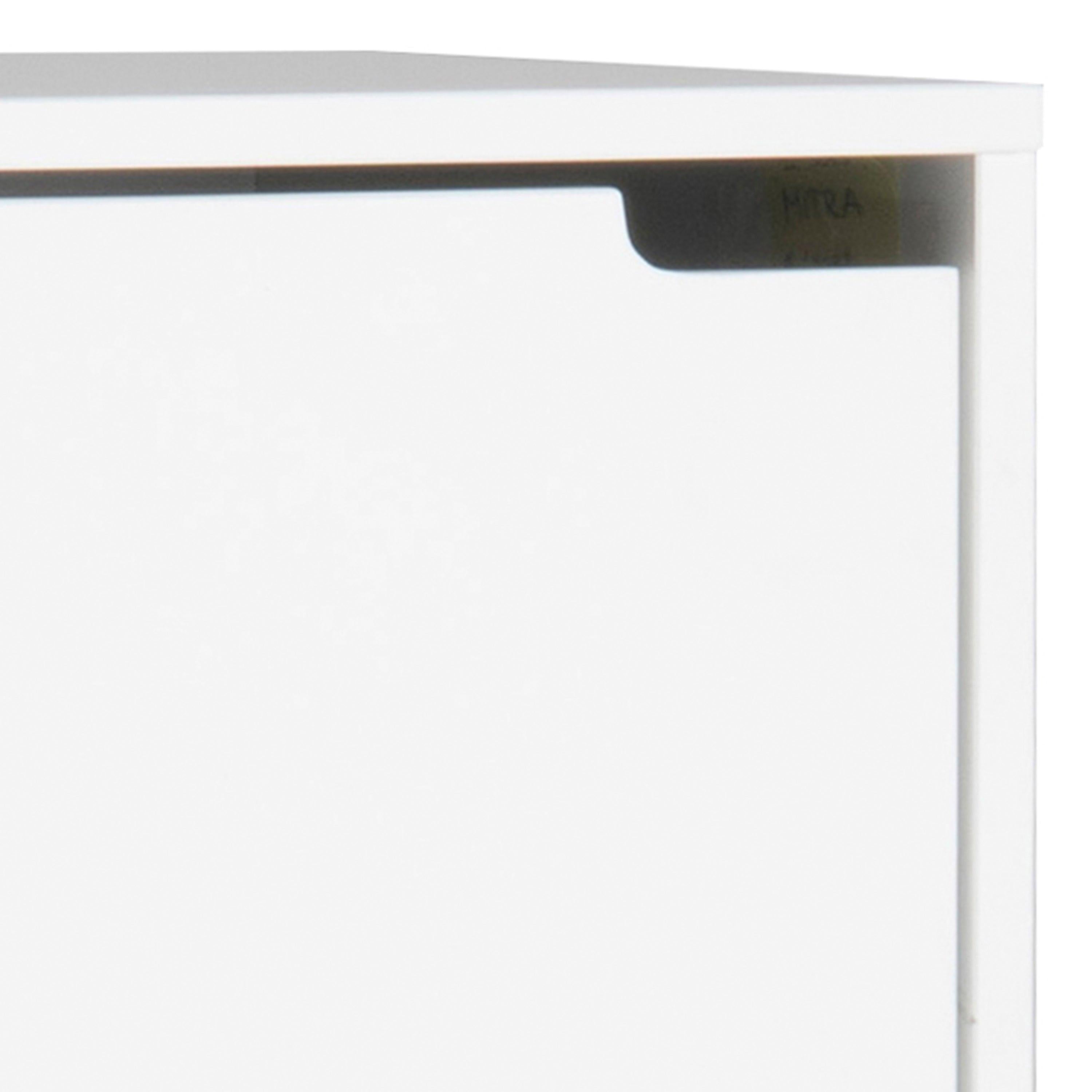 Mitra Shoe Cabinet 3 Flip Down Doors in White - image 8