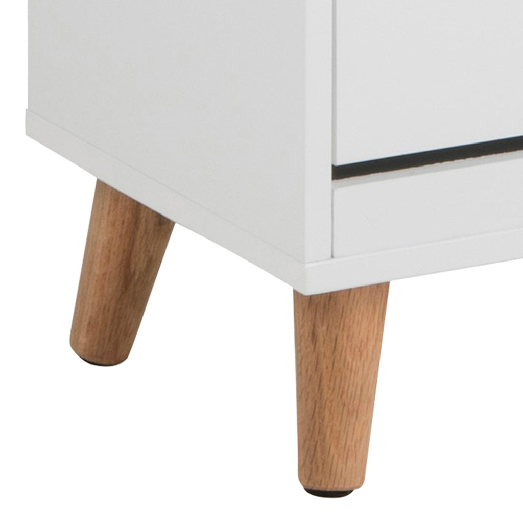 Mitra Shoe Cabinet 3 Flip Down Doors in White - image 9