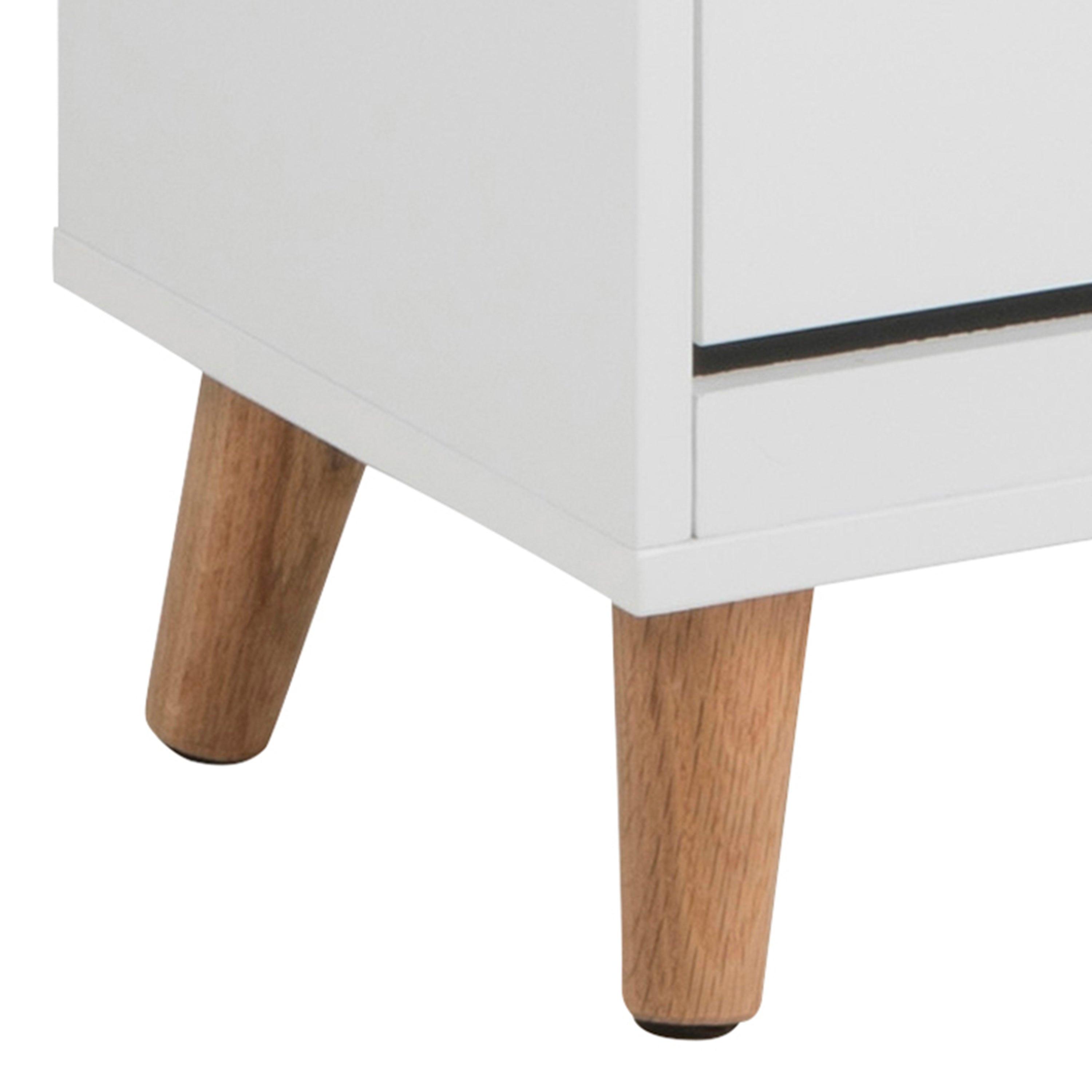 Mitra Shoe Cabinet 3 Flip Down Doors in White - image 9