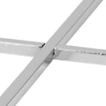 Cross Square Metal Side Table with Glass Top - image 5