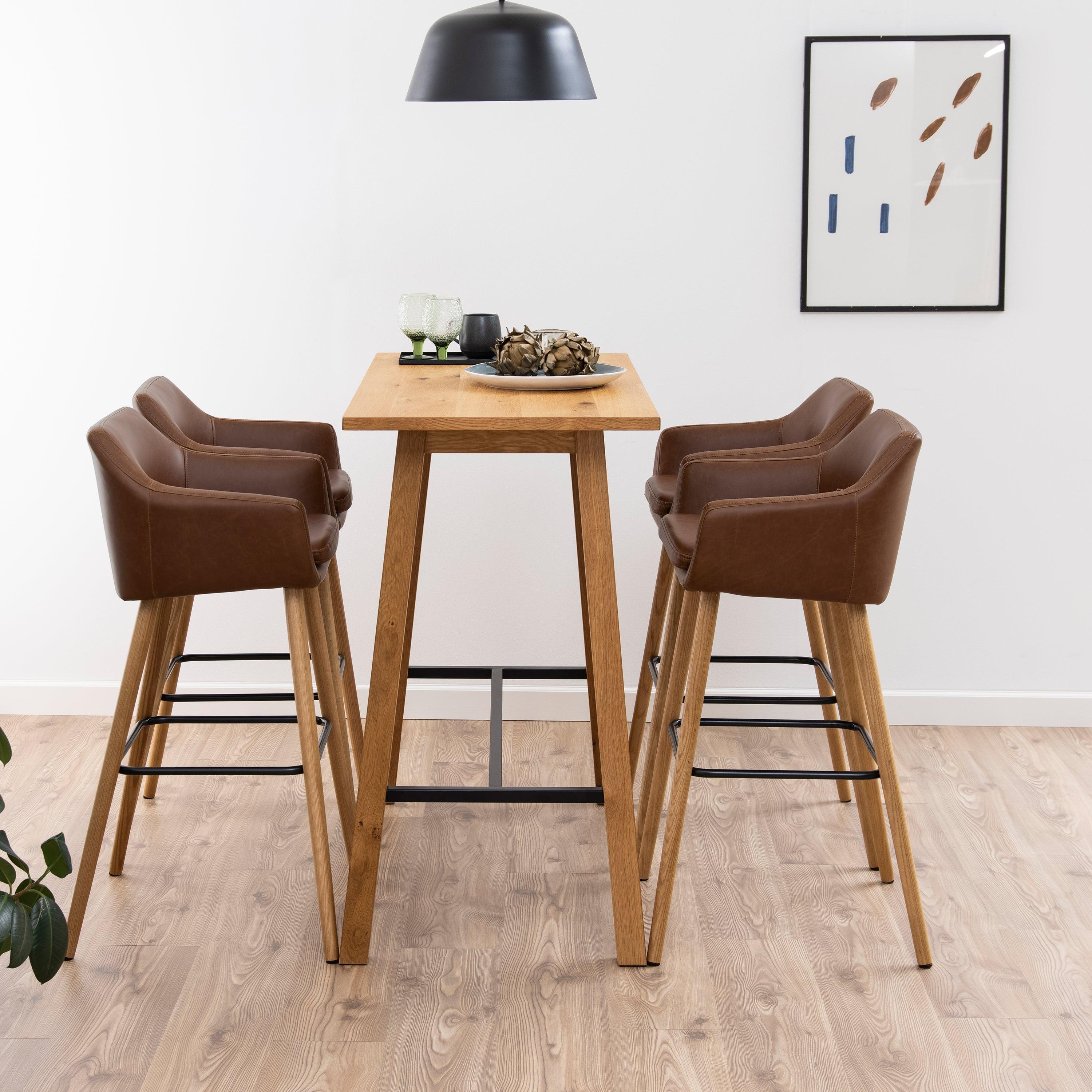 Chara Bar Table in Oak - image 3