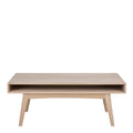 Marte Coffee Table with Open Shelf in White Oak - image 2
