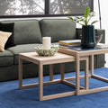 Cornus Coffee Table in White Oak Set of 2 - image 3