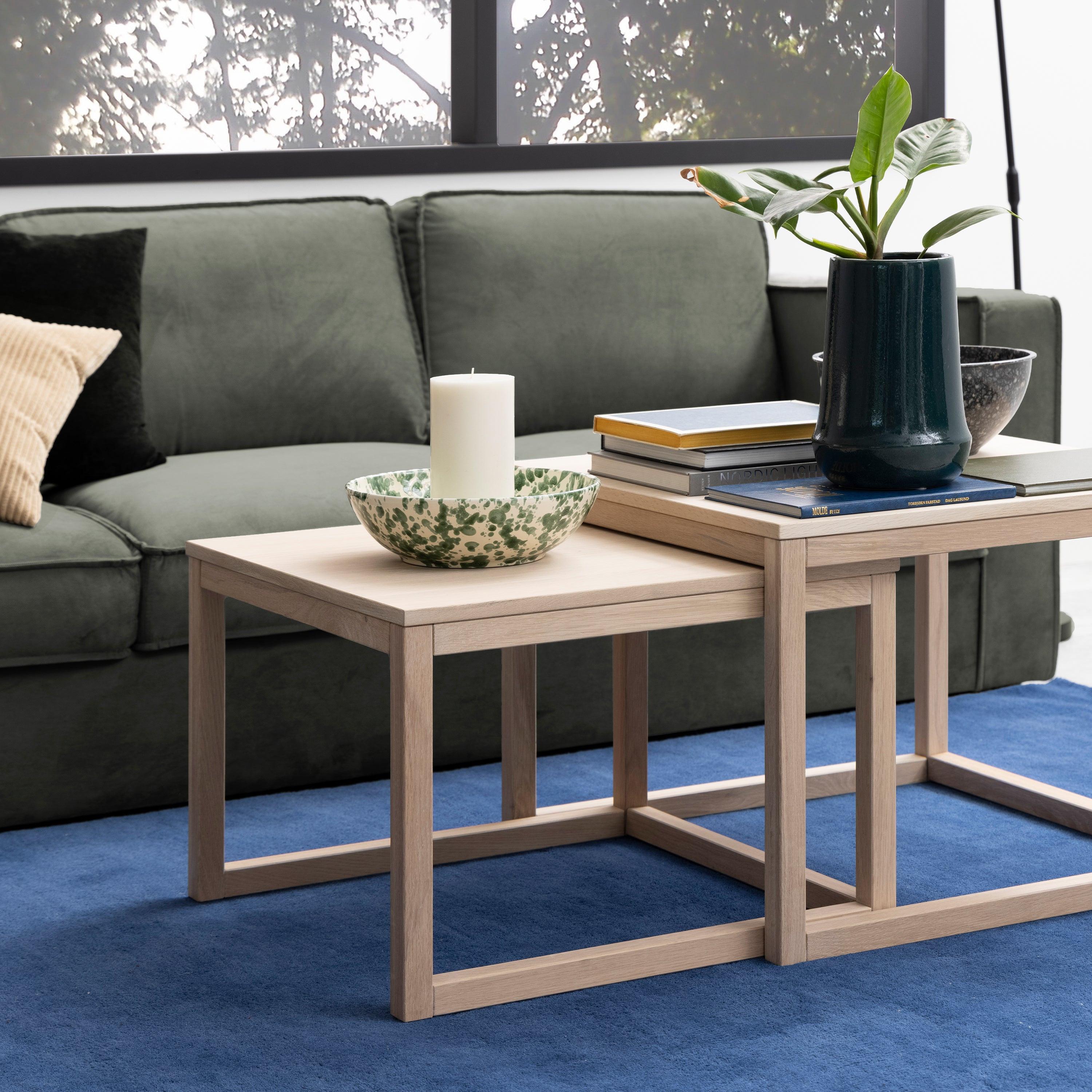Cornus Coffee Table in White Oak Set of 2 - image 3