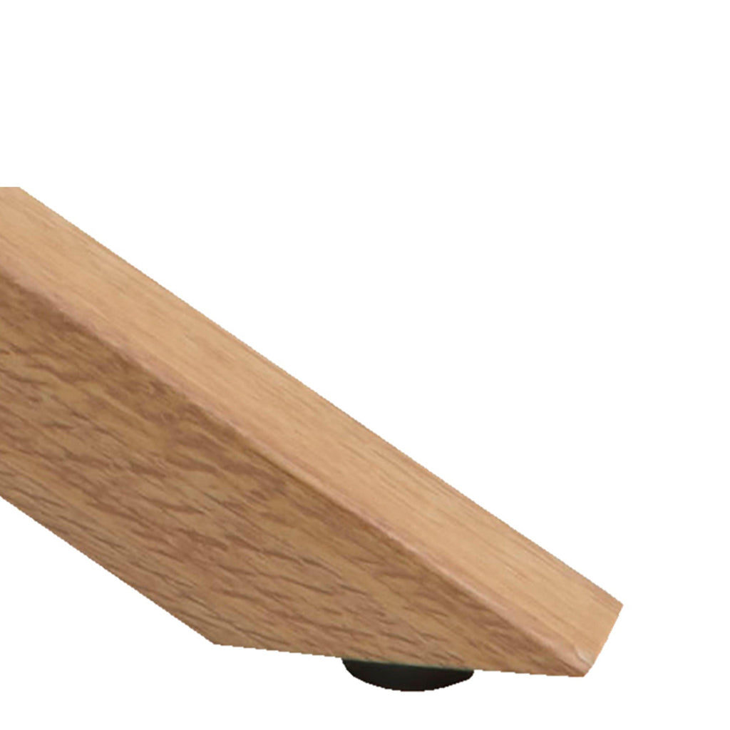 Heaven Round Coffee Table with Smoked Glass Top and Oak Legs - image 6