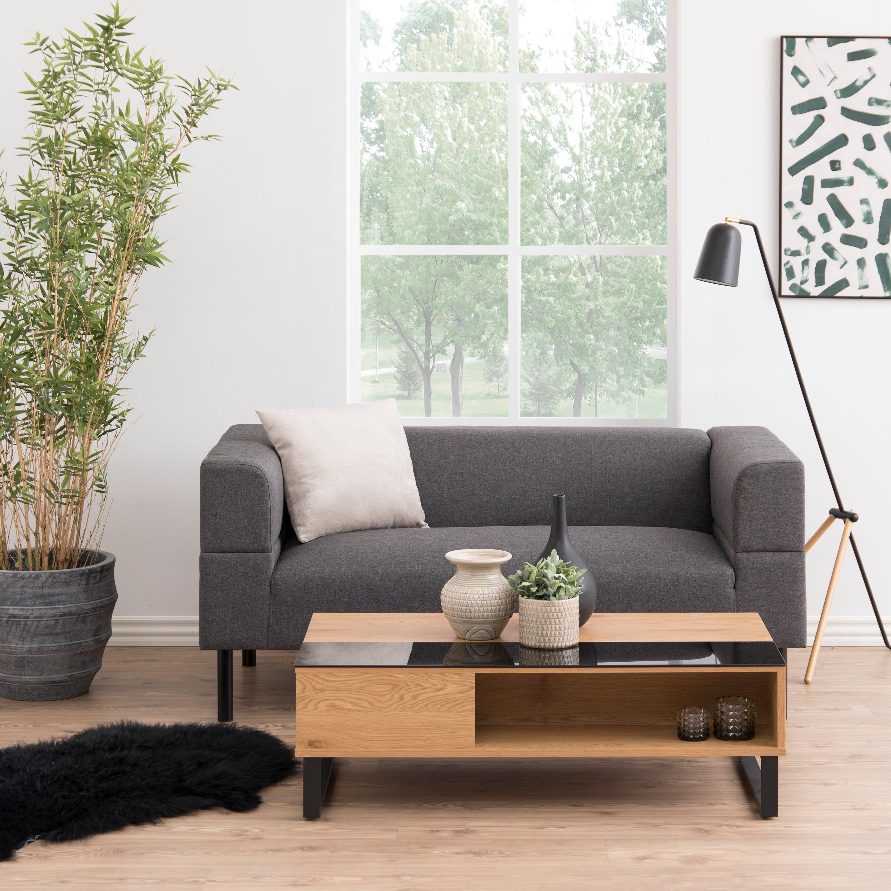 Azalea Lift Up Coffee Table in Black & Oak - image 4