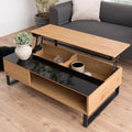 Azalea Lift Up Coffee Table in Black & Oak - image 5