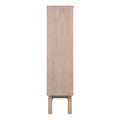 A-Line Display Cabinet with 2 Drawers and 2 Shelves in White Oak - image 3