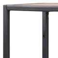 Seaford Black Metal Wide Wall Shelf with 3 Additional Oak Shelves - image 5
