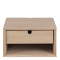 Century 1 Drawer Wall Mounted Bedside Table in Oak - image 2