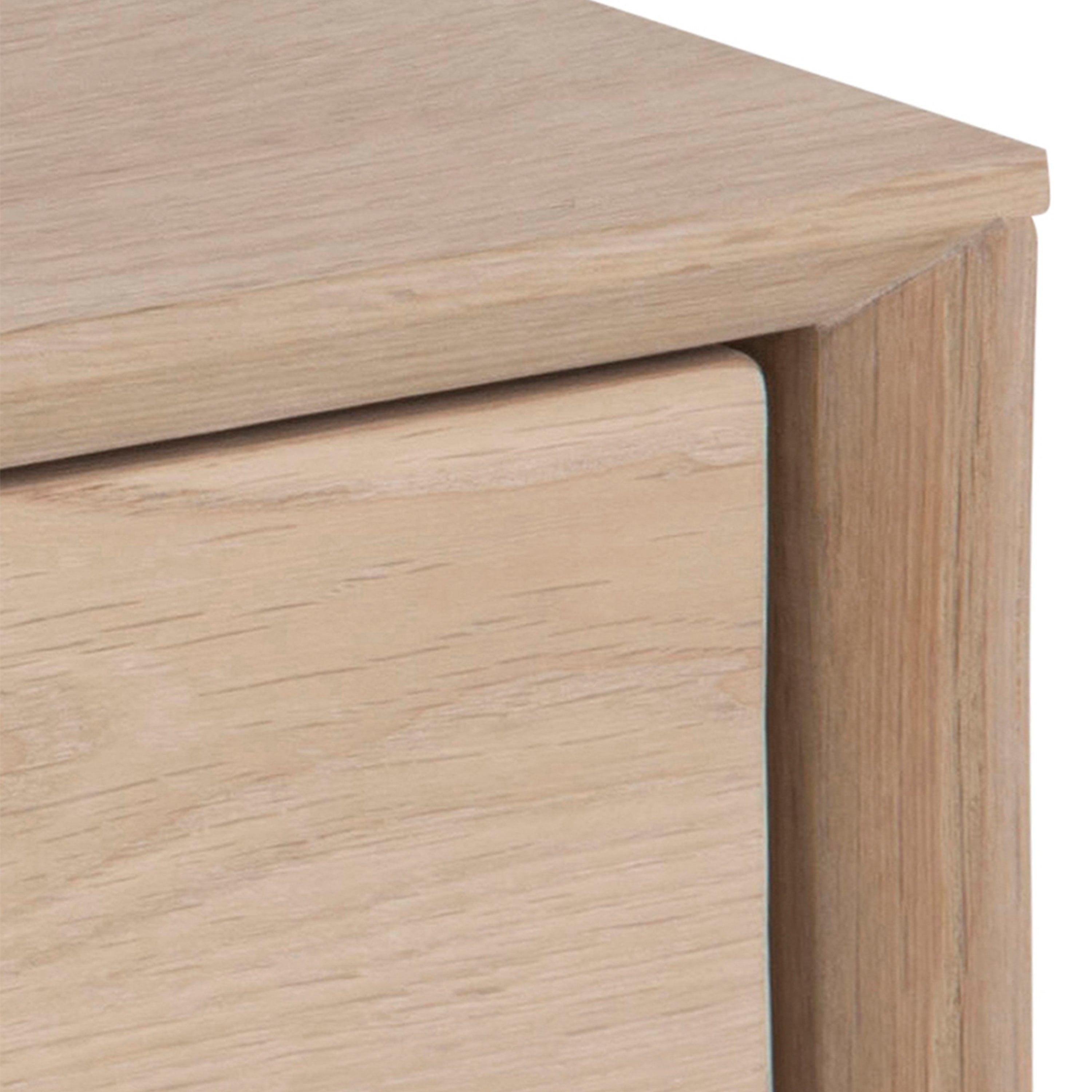 Century 1 Drawer Wall Mounted Bedside Table in Oak - image 5