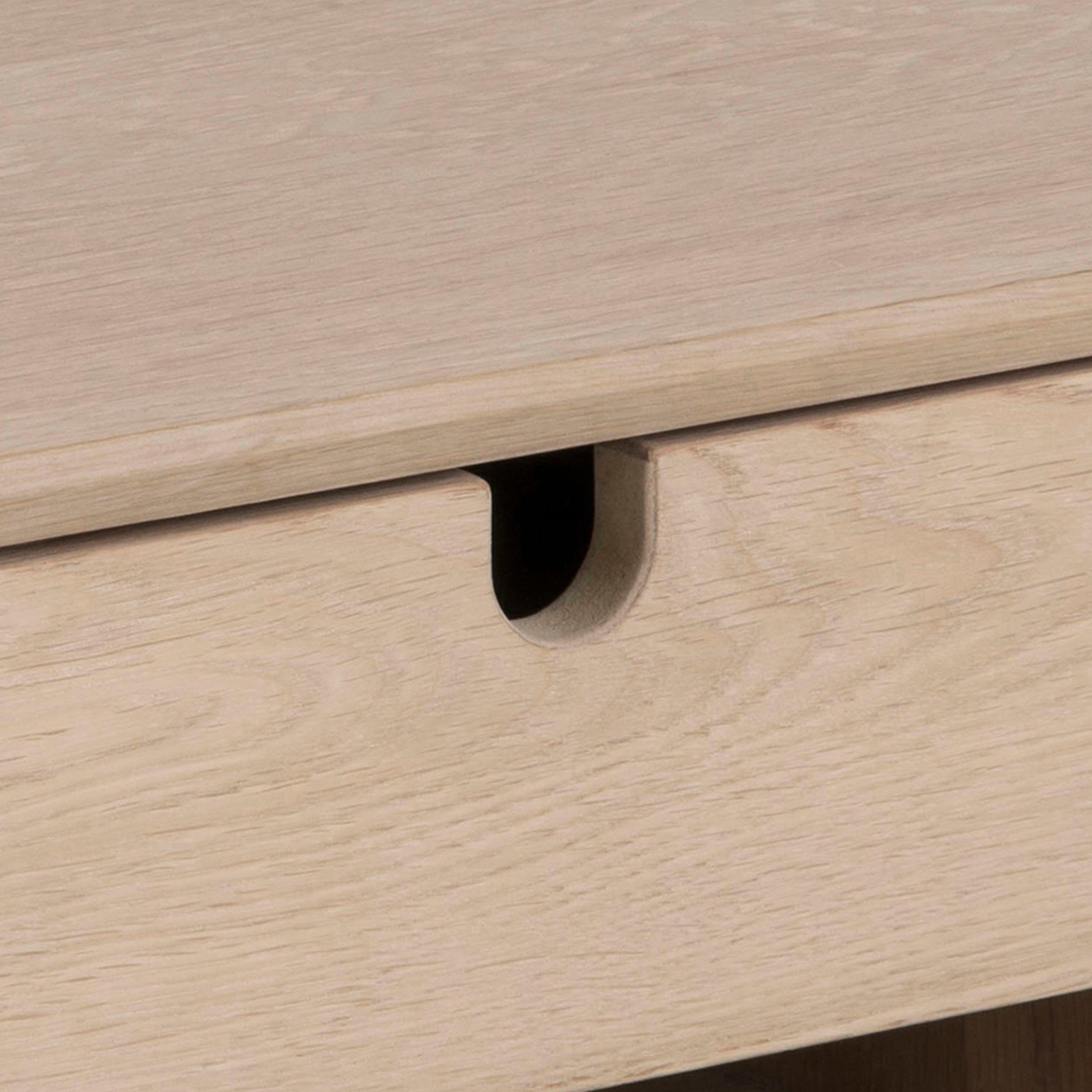 Century 1 Drawer Wall Mounted Bedside Table in Oak - image 6