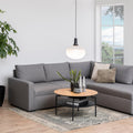 Goldington Round Coffee Table with Oak Top & Black Legs - image 3