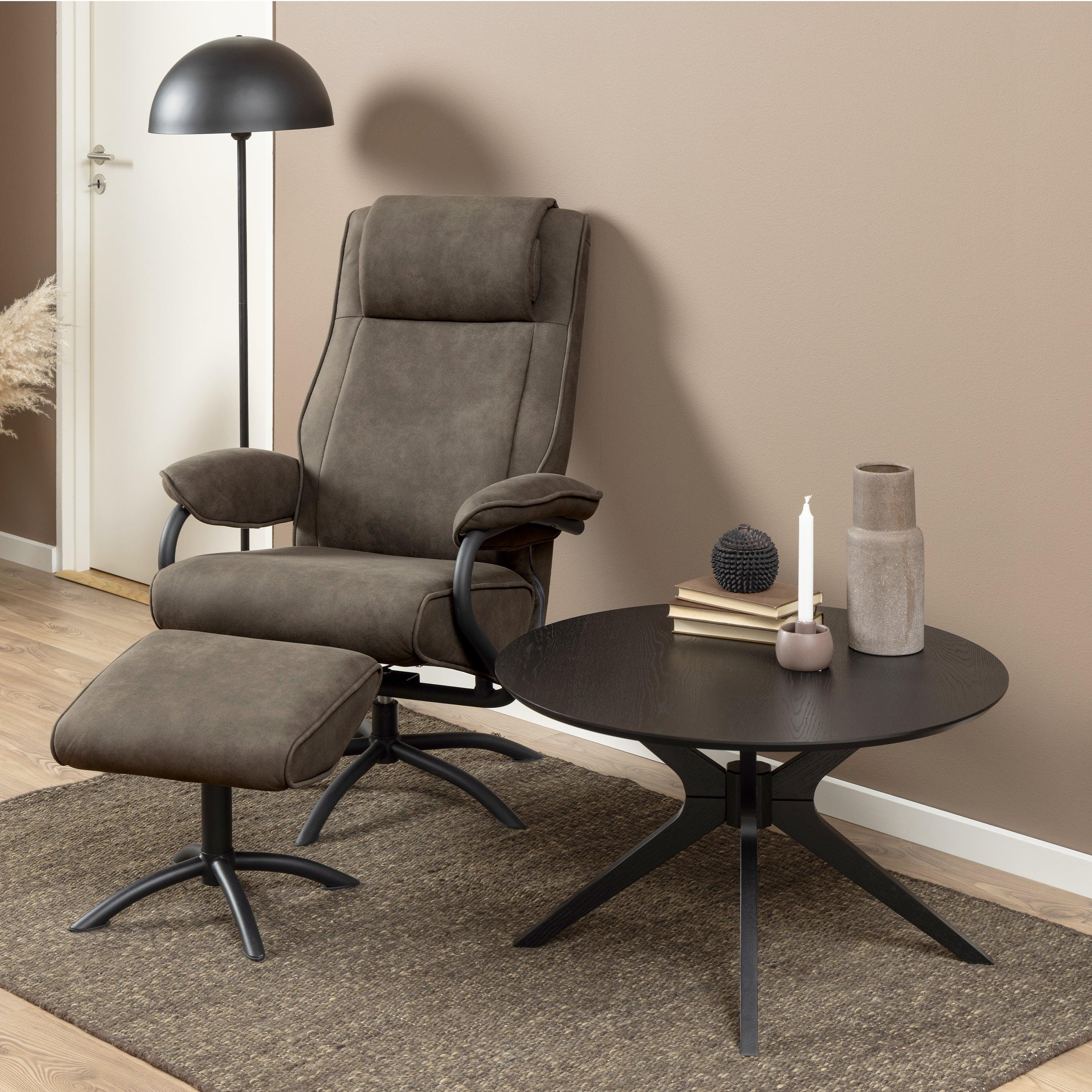 I_Duncan Round Coffee Tablein Black 80x45cm - image 5
