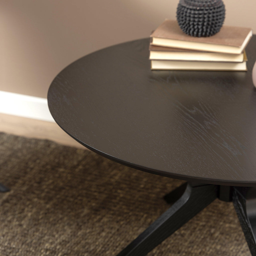 I_Duncan Round Coffee Tablein Black 80x45cm - image 6