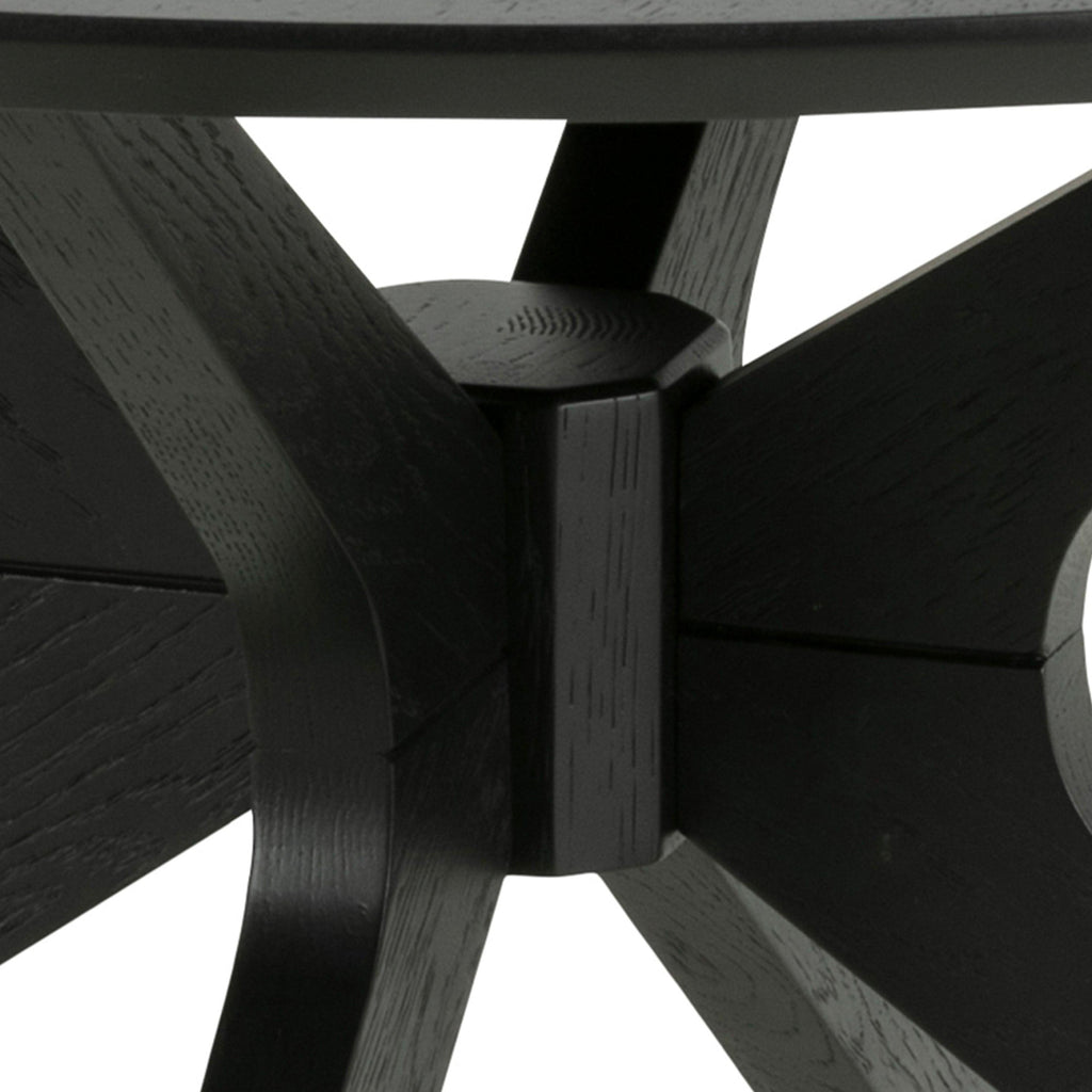 I_Duncan Round Coffee Tablein Black 80x45cm - image 8