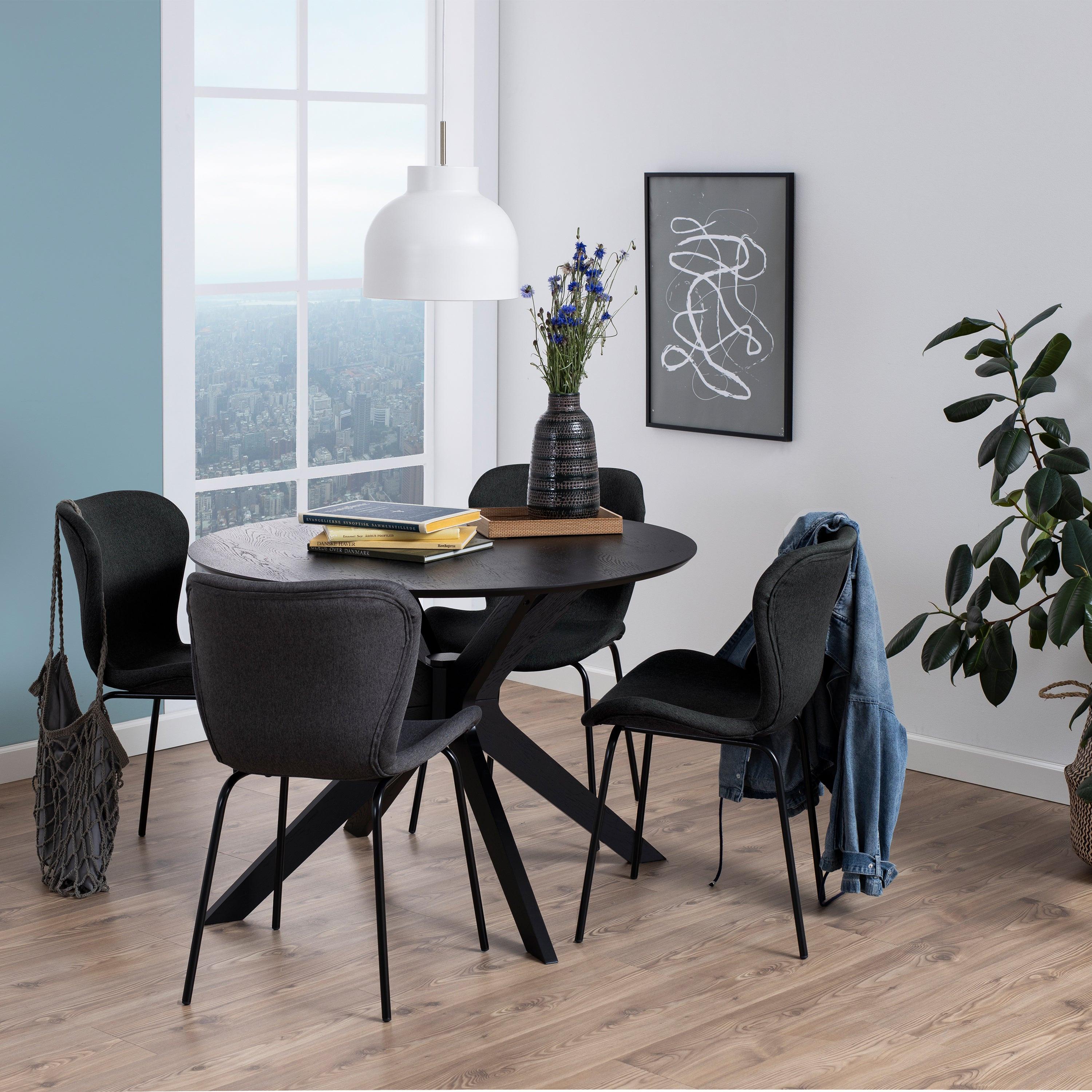 I_Duncan Round Coffee Tablein Black 105x75cm - image 3