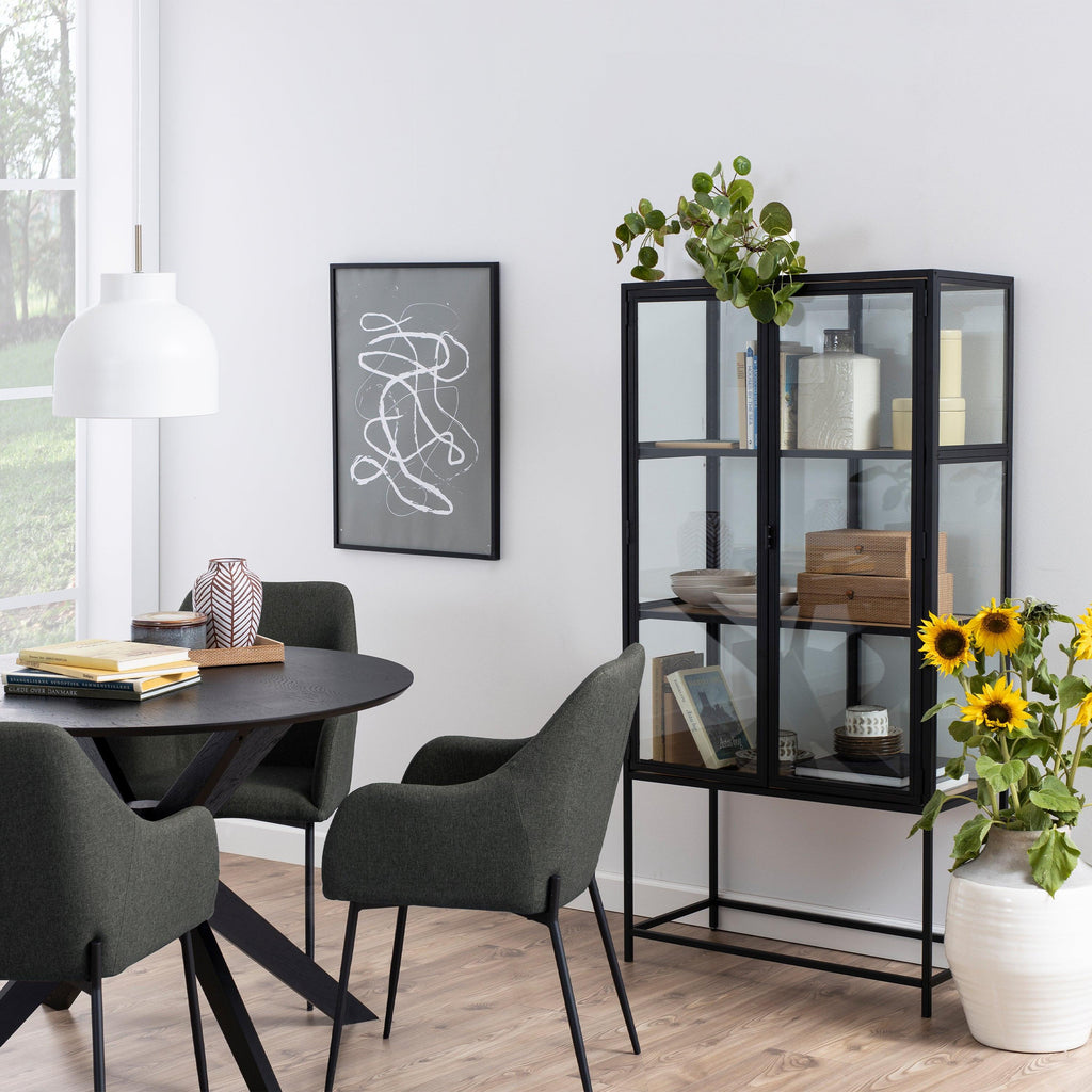 I_Duncan Round Coffee Tablein Black 105x75cm - image 5