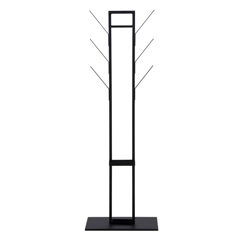 Vinson coat hanger, frame and base matt black powder coated steel, 56x28x165 cm - image 2