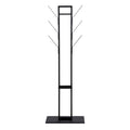Vinson coat hanger, frame and base matt black powder coated steel, 56x28x165 cm - image 2