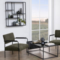 Seaford Black Metal Wall Shelf with 3 Additional Black Shelves - image 4