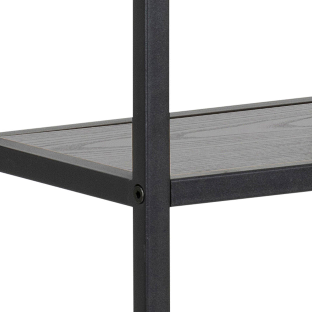 Seaford Black Metal Wall Shelf with 3 Additional Black Shelves - image 5