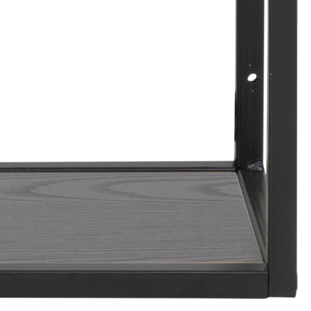 Seaford Black Metal Wall Shelf with 3 Additional Black Shelves - image 6