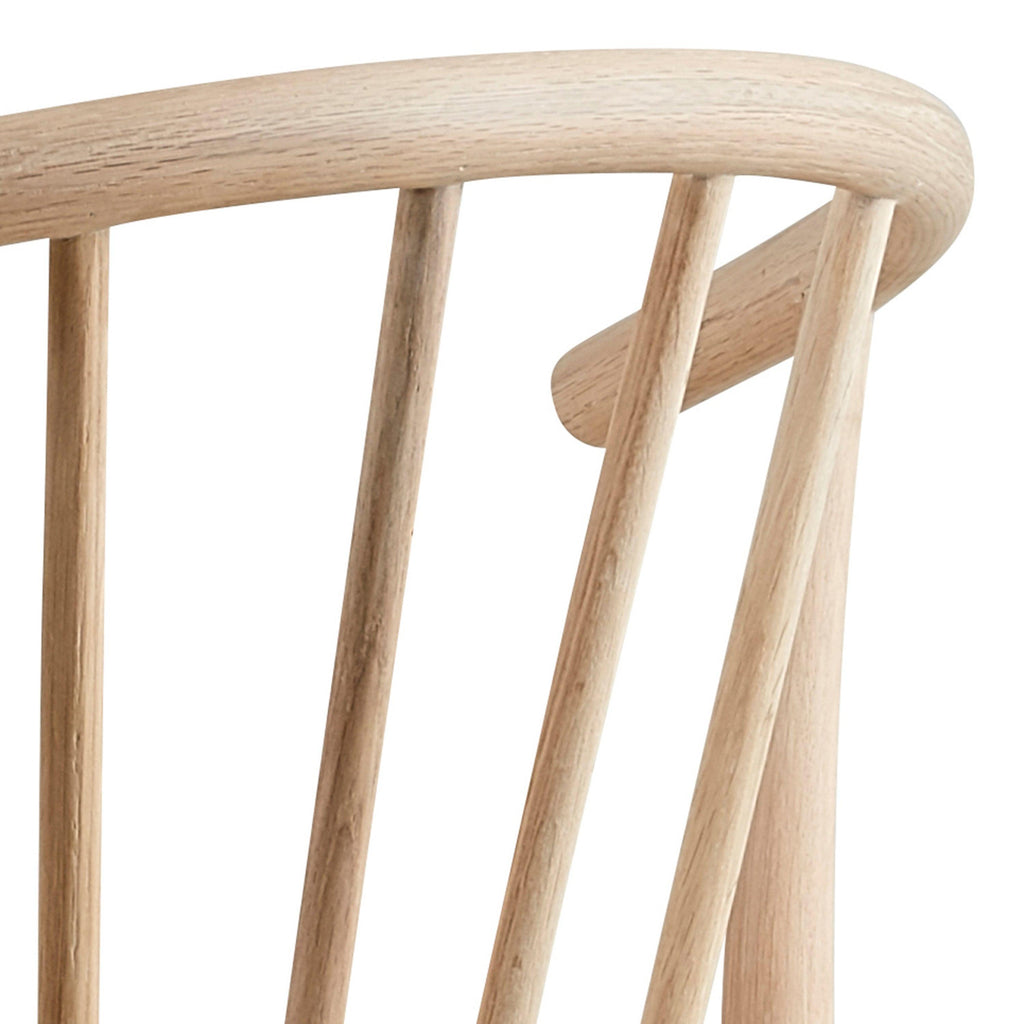Cassandra Dining Chair with Armrest in White Oak Set of 2 - image 6