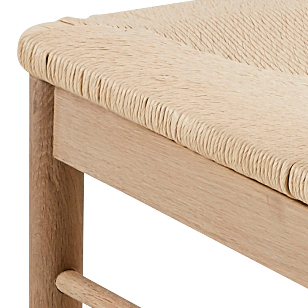 Cassandra Dining Chair with Armrest in White Oak Set of 2 - image 8