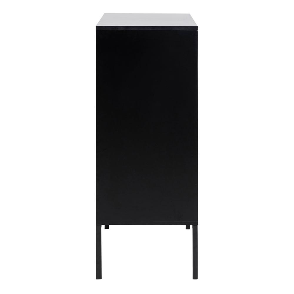 Seaford 3 Door 2 Drawer Sideboard in Black & Oak - image 3