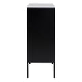 Seaford 3 Door 2 Drawer Sideboard in Black & Oak - image 3