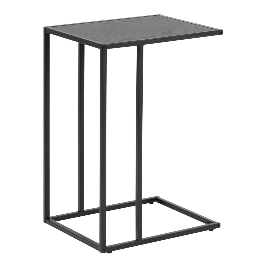 Seaford Black Metal Side Table with Black Top - image 3