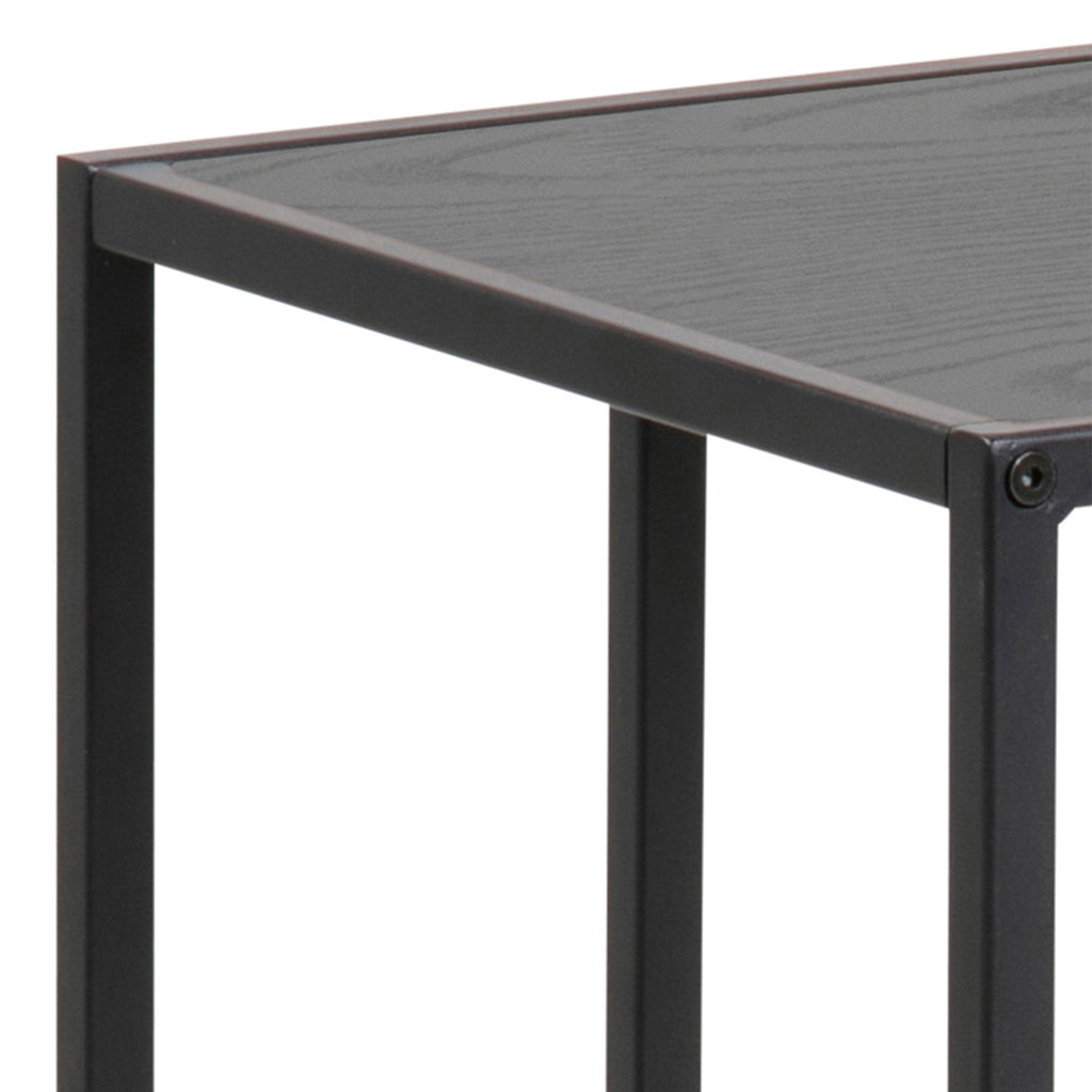 Seaford Black Metal Side Table with Black Top - image 7