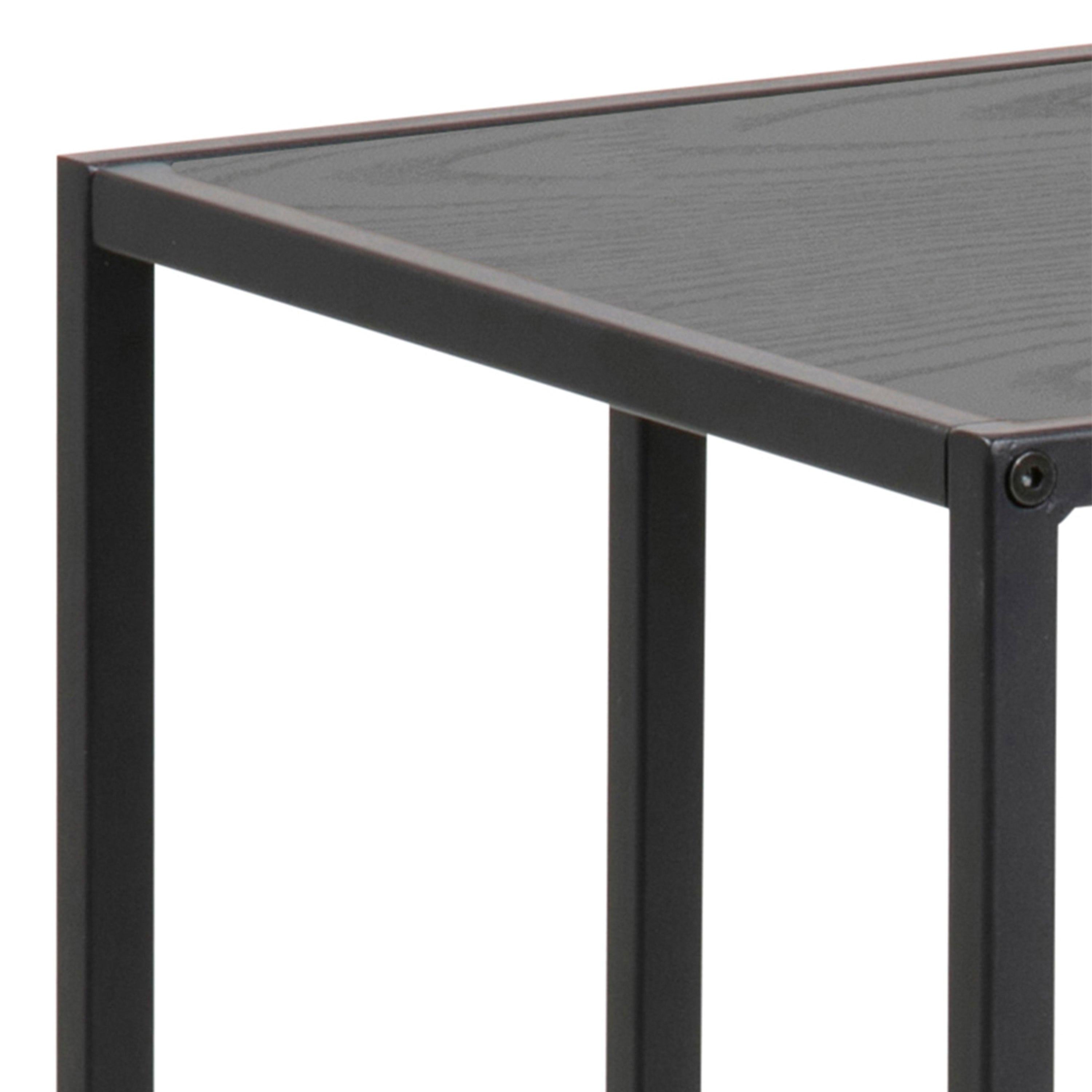 Seaford Black Metal Side Table with Black Top - image 7