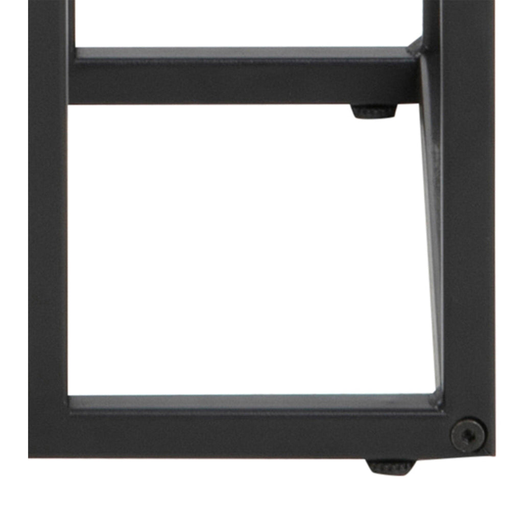 Seaford Black Metal Side Table with Black Top - image 9