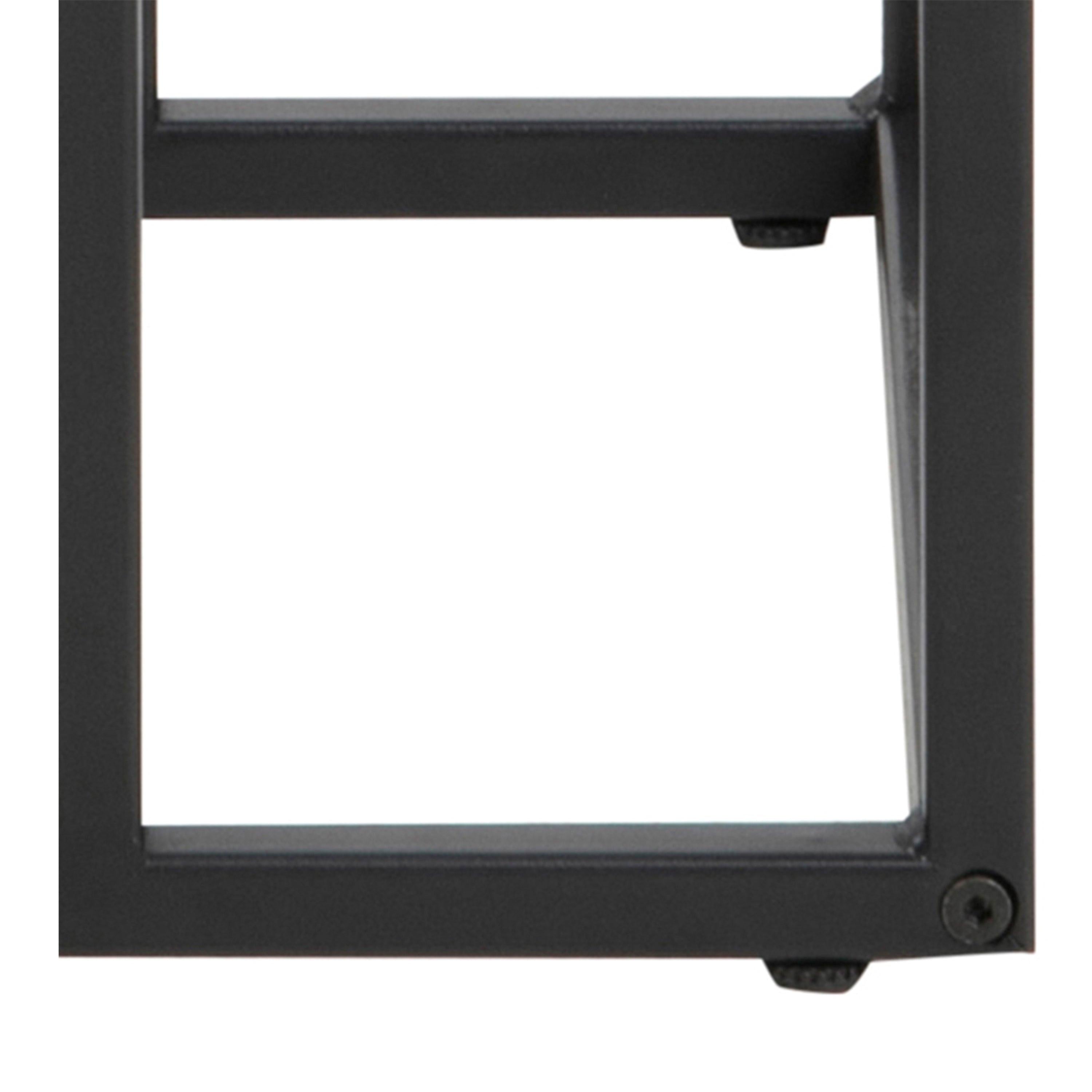Seaford Black Metal Side Table with Black Top - image 9