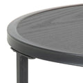 Seaford Black Metal Small Round Side Table with Black Top - image 4