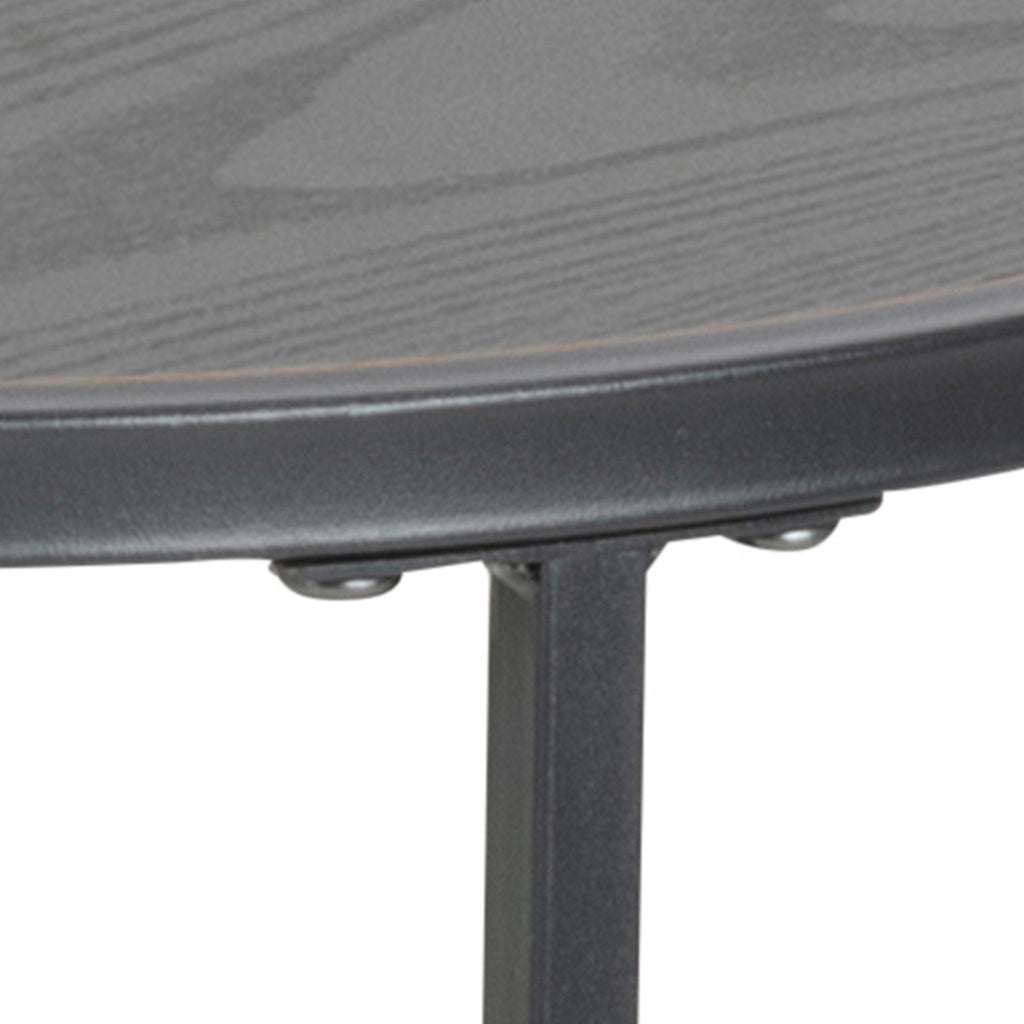 Seaford Black Metal Small Round Side Table with Black Top - image 5