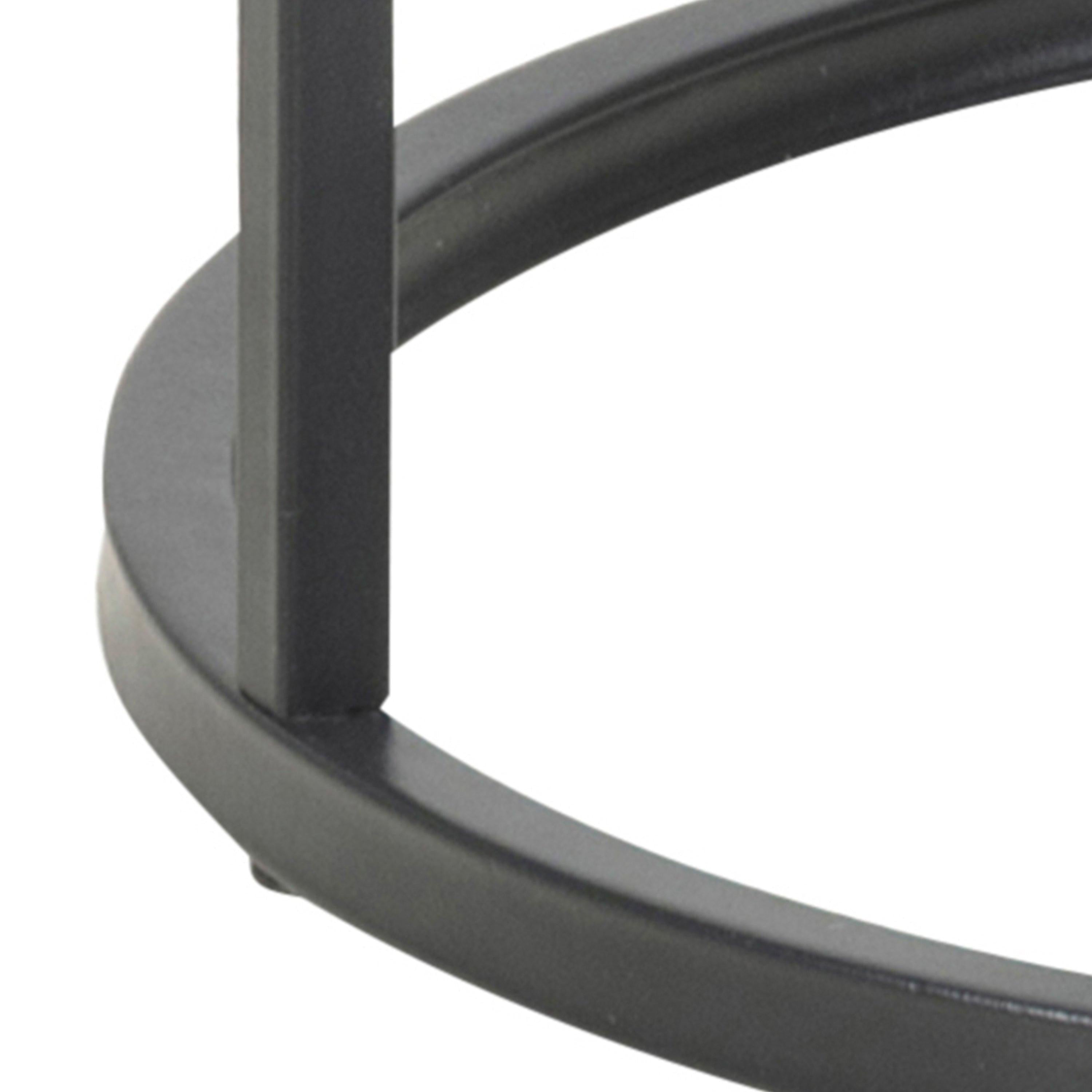 Seaford Black Metal Small Round Side Table with Black Top - image 6