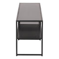 Seaford Black Metal Open TV Unit with 3 Black Shelves - image 3
