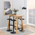 Finch Black Bar Stool without Back Set of 2 - image 4