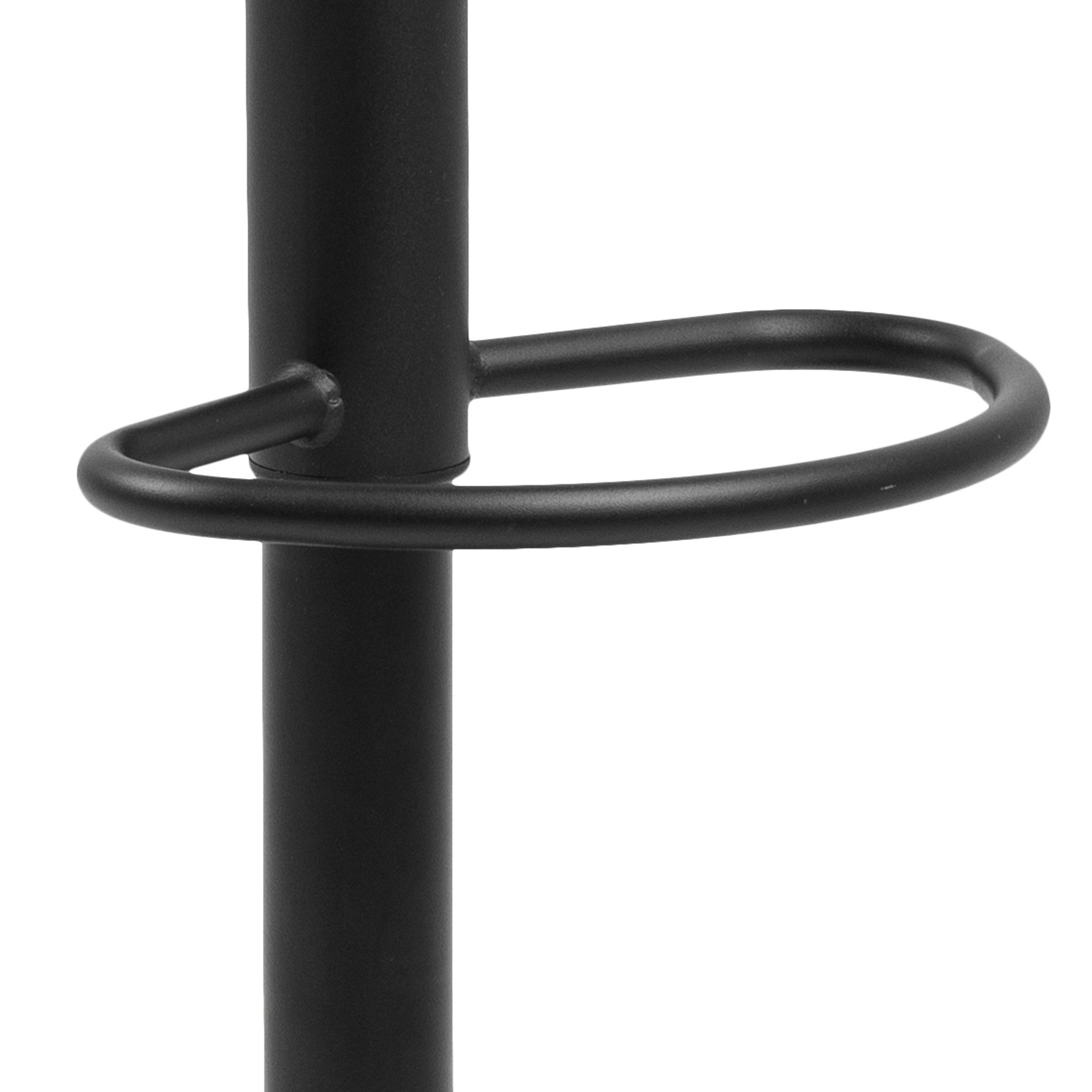 Finch Black Bar Stool without Back Set of 2 - image 6