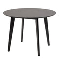 Roxby Round Dining Table in Black 105cm