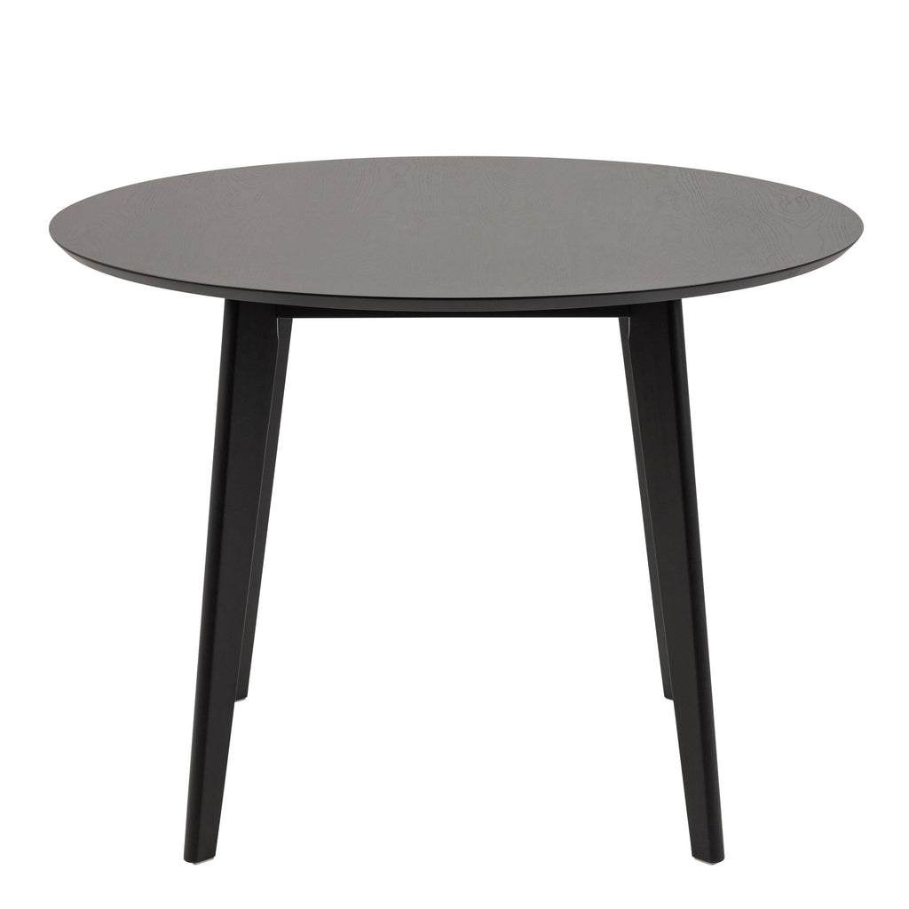 Roxby Round Dining Table in Black 105cm - image 2